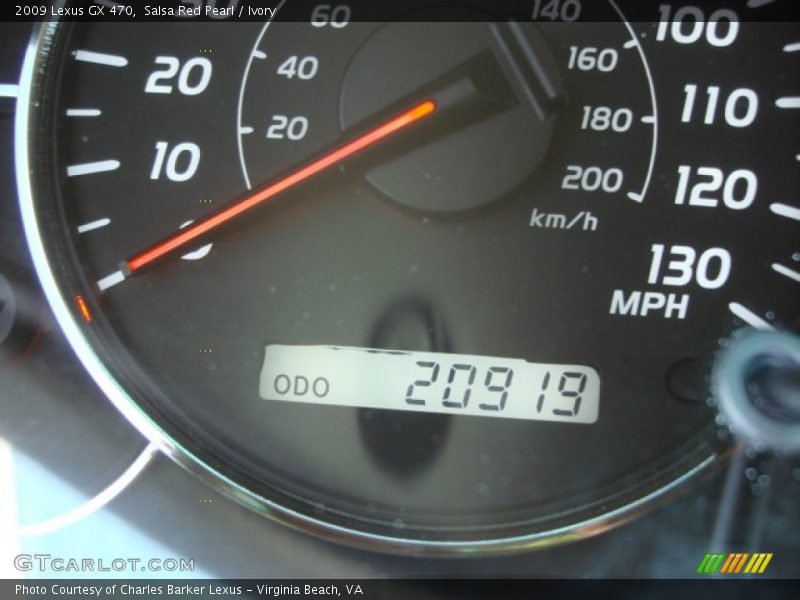 Salsa Red Pearl / Ivory 2009 Lexus GX 470