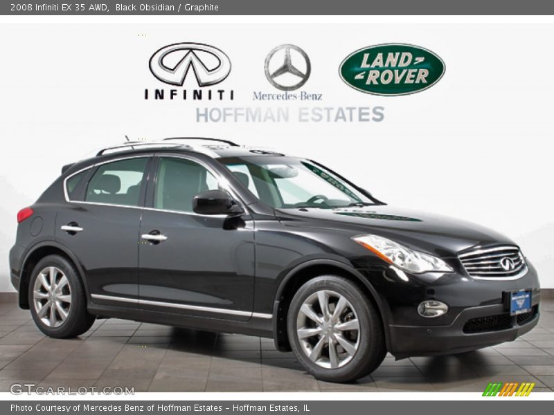 Black Obsidian / Graphite 2008 Infiniti EX 35 AWD