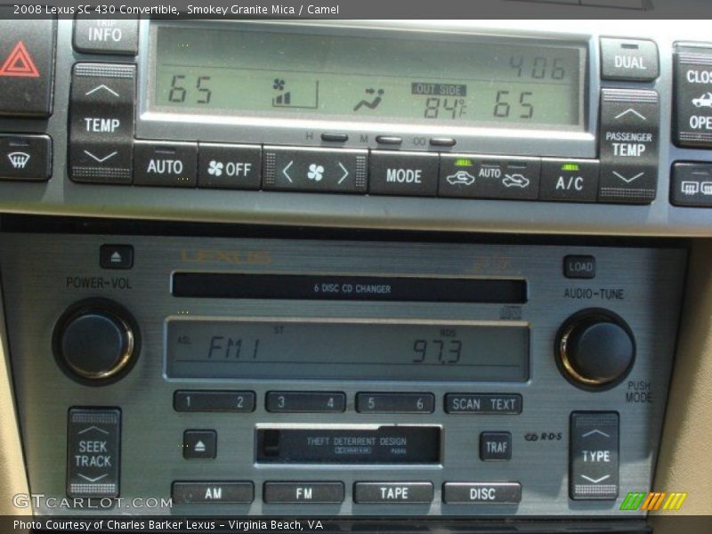 Audio System of 2008 SC 430 Convertible