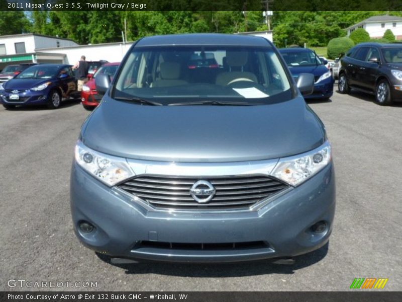 Twilight Gray / Beige 2011 Nissan Quest 3.5 S