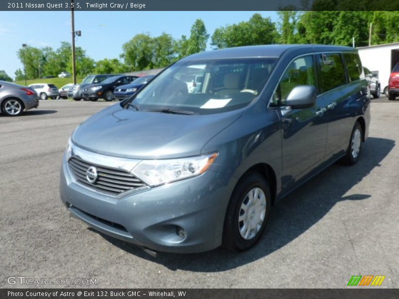 Twilight Gray / Beige 2011 Nissan Quest 3.5 S