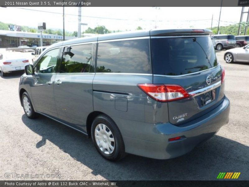 Twilight Gray / Beige 2011 Nissan Quest 3.5 S