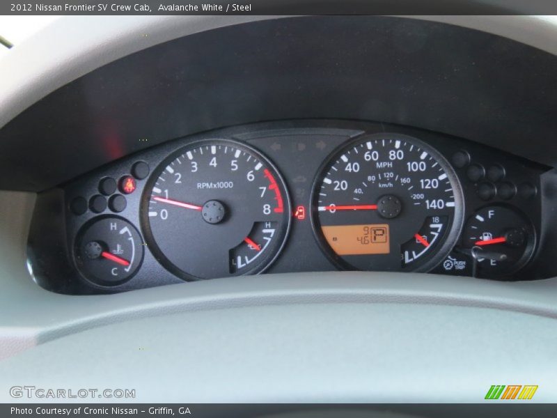 Avalanche White / Steel 2012 Nissan Frontier SV Crew Cab