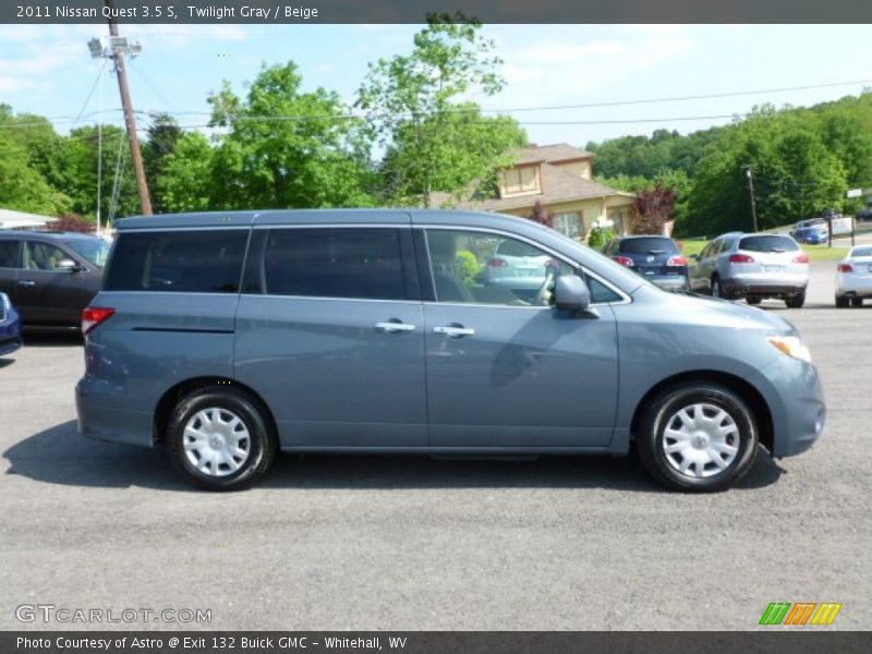 Twilight Gray / Beige 2011 Nissan Quest 3.5 S