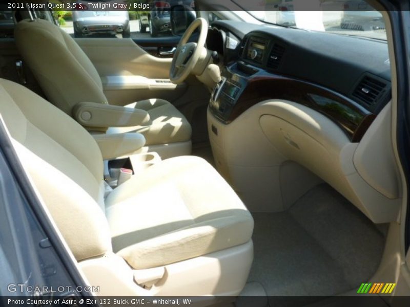 Twilight Gray / Beige 2011 Nissan Quest 3.5 S