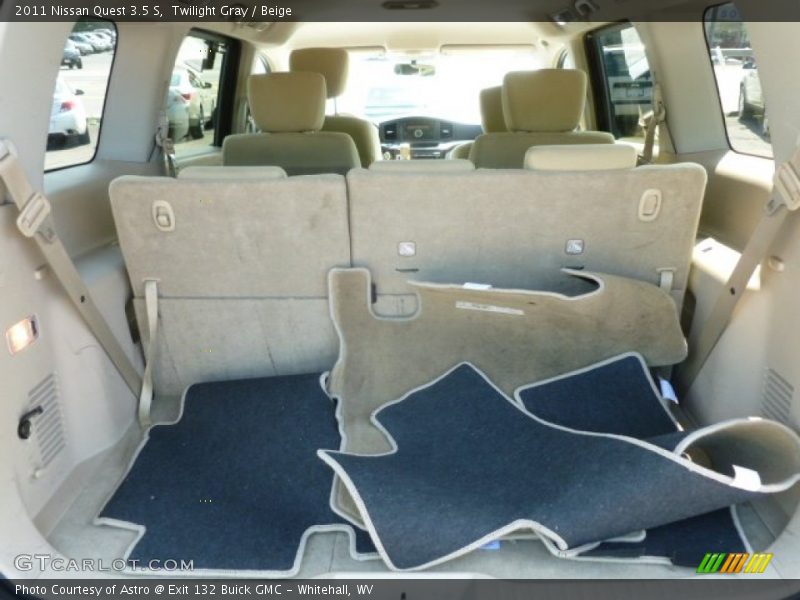 Twilight Gray / Beige 2011 Nissan Quest 3.5 S