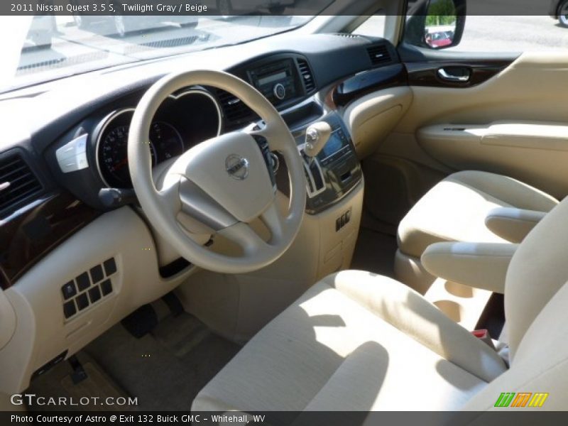 Twilight Gray / Beige 2011 Nissan Quest 3.5 S