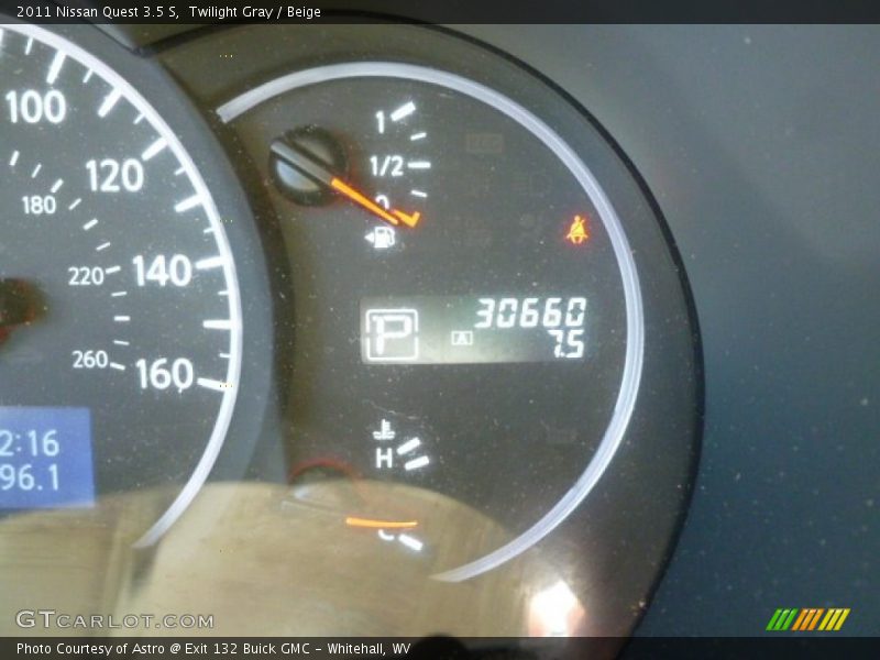 Twilight Gray / Beige 2011 Nissan Quest 3.5 S