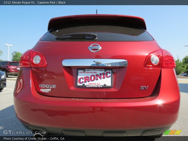 Cayenne Red / Black 2012 Nissan Rogue SV