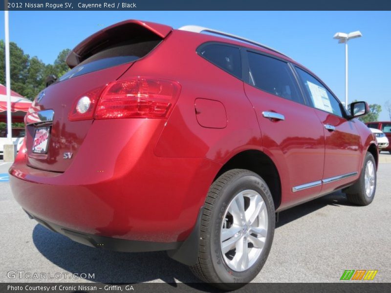 Cayenne Red / Black 2012 Nissan Rogue SV