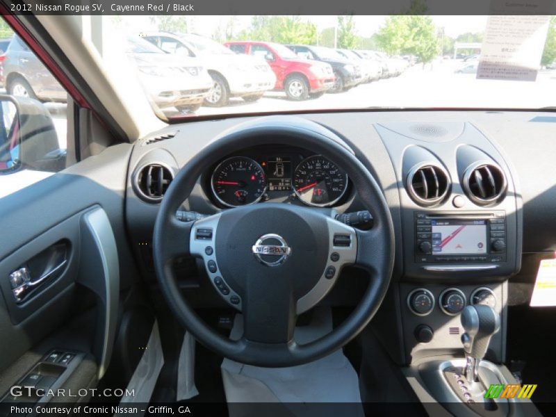 Cayenne Red / Black 2012 Nissan Rogue SV