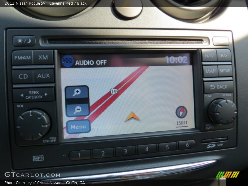 Navigation of 2012 Rogue SV