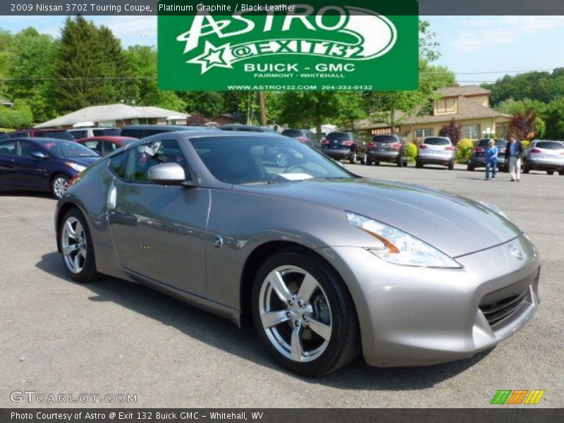 Platinum Graphite / Black Leather 2009 Nissan 370Z Touring Coupe