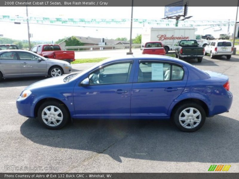 Blue Flash Metallic / Gray 2008 Chevrolet Cobalt LT Sedan
