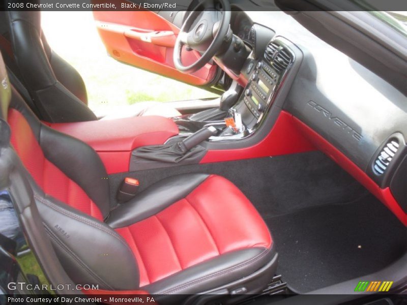 Black / Ebony/Red 2008 Chevrolet Corvette Convertible