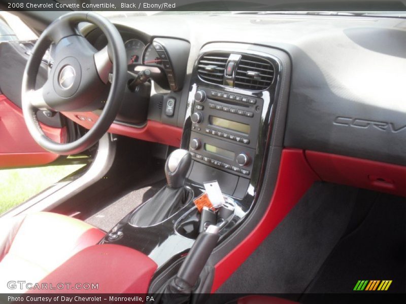 Black / Ebony/Red 2008 Chevrolet Corvette Convertible