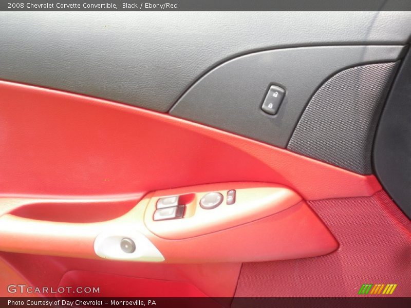 Black / Ebony/Red 2008 Chevrolet Corvette Convertible