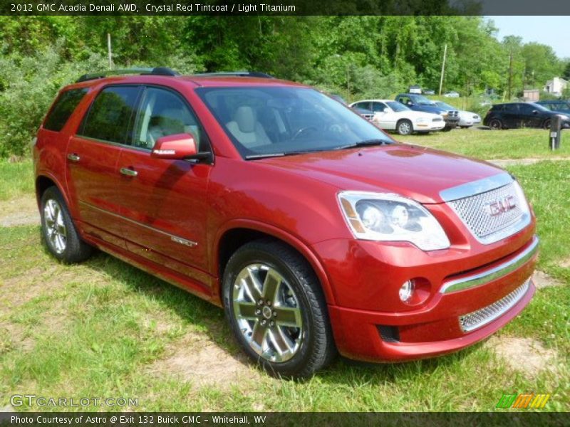 Crystal Red Tintcoat / Light Titanium 2012 GMC Acadia Denali AWD