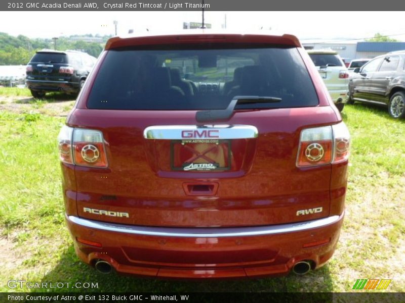 Crystal Red Tintcoat / Light Titanium 2012 GMC Acadia Denali AWD