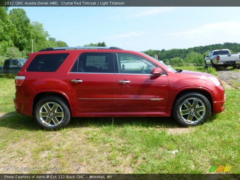 Crystal Red Tintcoat / Light Titanium 2012 GMC Acadia Denali AWD