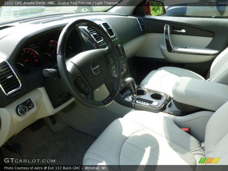 Crystal Red Tintcoat / Light Titanium 2012 GMC Acadia Denali AWD