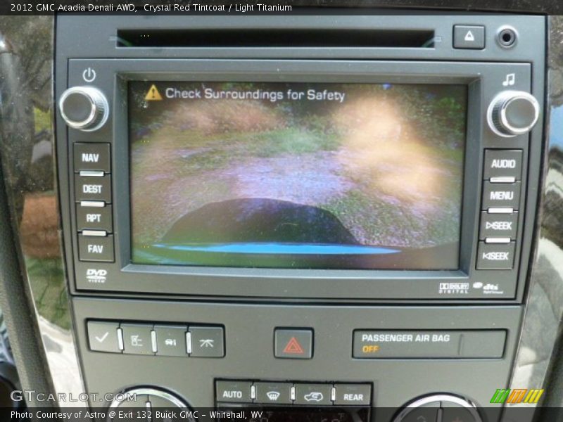 Crystal Red Tintcoat / Light Titanium 2012 GMC Acadia Denali AWD