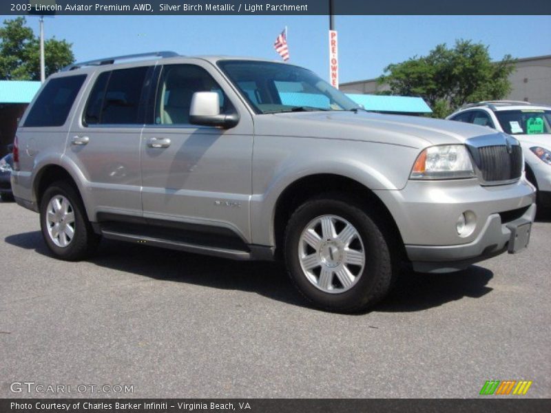 Silver Birch Metallic / Light Parchment 2003 Lincoln Aviator Premium AWD