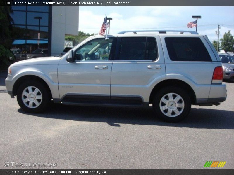 Silver Birch Metallic / Light Parchment 2003 Lincoln Aviator Premium AWD