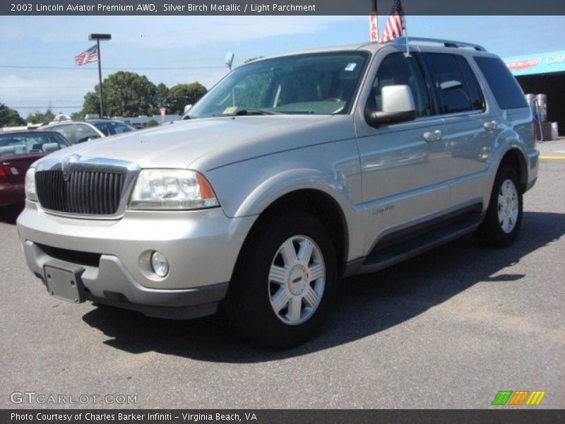 Silver Birch Metallic / Light Parchment 2003 Lincoln Aviator Premium AWD