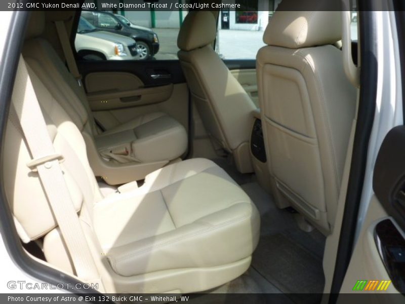 White Diamond Tricoat / Cocoa/Light Cashmere 2012 GMC Yukon Denali AWD