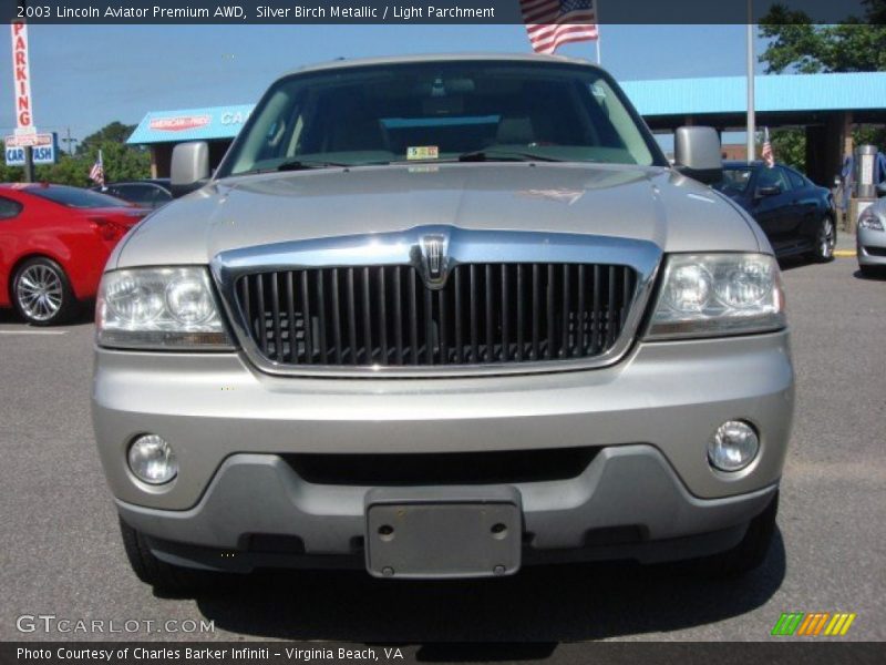 Silver Birch Metallic / Light Parchment 2003 Lincoln Aviator Premium AWD