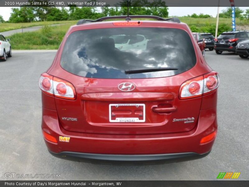 Venetian Red / Beige 2010 Hyundai Santa Fe GLS 4WD