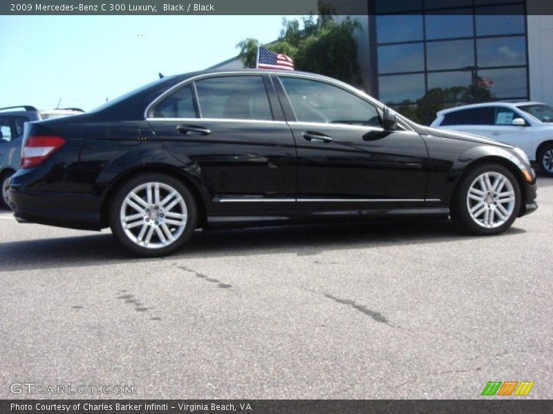 Black / Black 2009 Mercedes-Benz C 300 Luxury