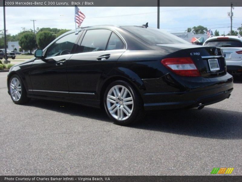 Black / Black 2009 Mercedes-Benz C 300 Luxury
