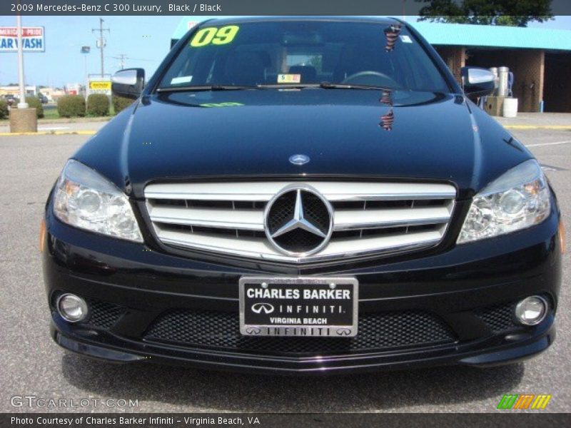 Black / Black 2009 Mercedes-Benz C 300 Luxury