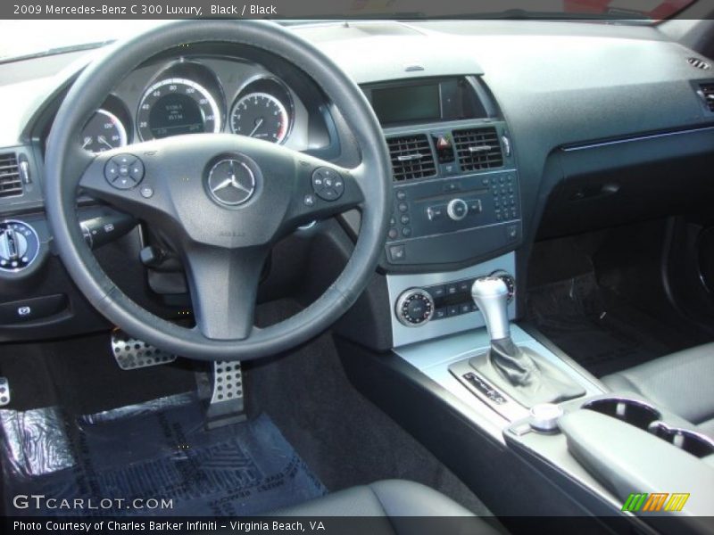 Black / Black 2009 Mercedes-Benz C 300 Luxury