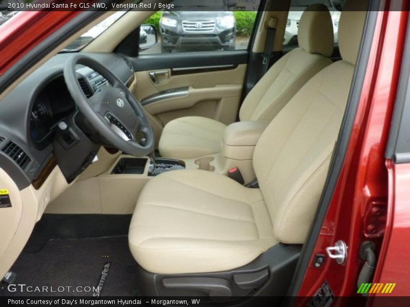 Venetian Red / Beige 2010 Hyundai Santa Fe GLS 4WD