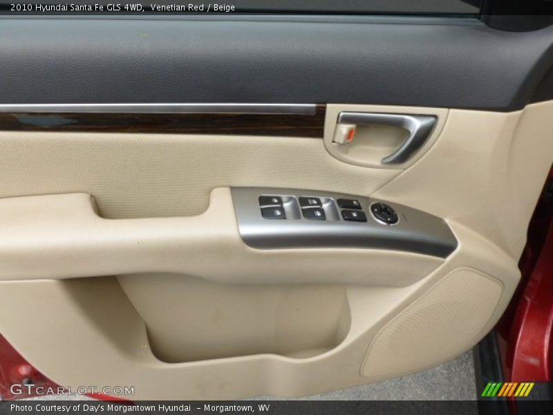 Venetian Red / Beige 2010 Hyundai Santa Fe GLS 4WD