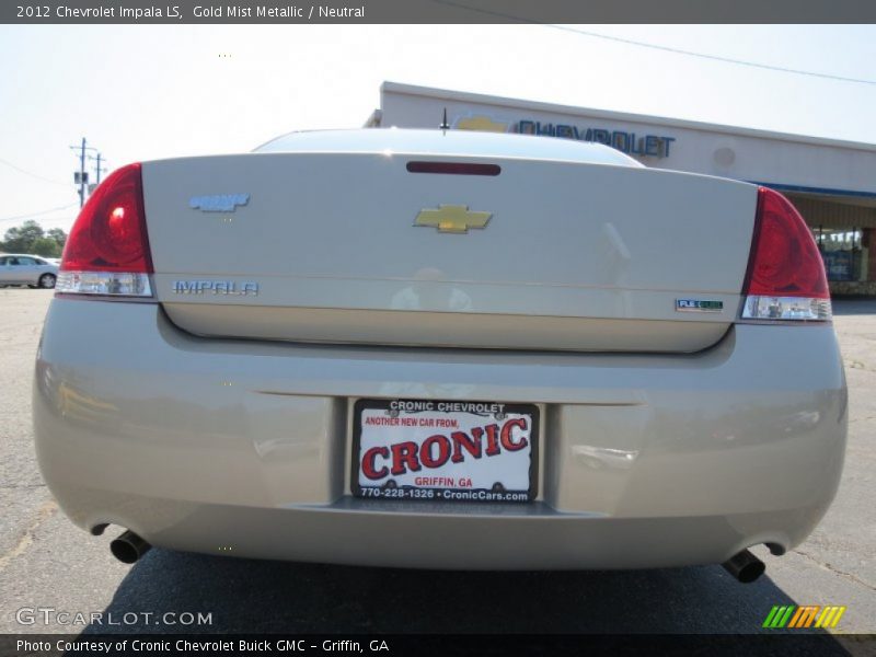 Gold Mist Metallic / Neutral 2012 Chevrolet Impala LS