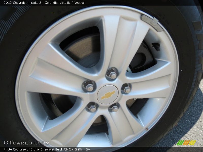 Gold Mist Metallic / Neutral 2012 Chevrolet Impala LS