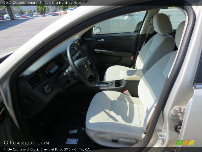 Gold Mist Metallic / Neutral 2012 Chevrolet Impala LS