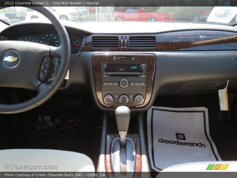 Gold Mist Metallic / Neutral 2012 Chevrolet Impala LS