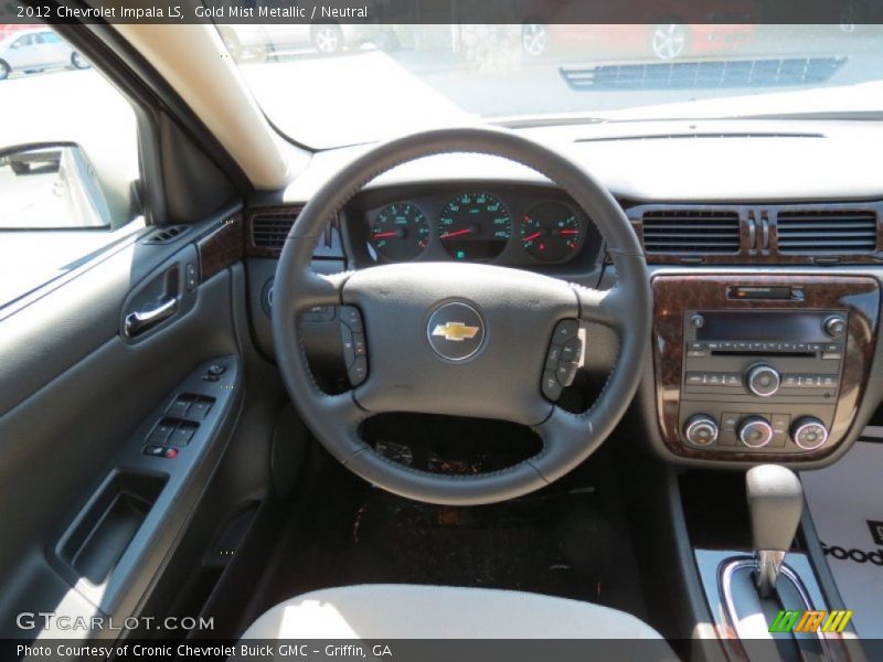 Gold Mist Metallic / Neutral 2012 Chevrolet Impala LS