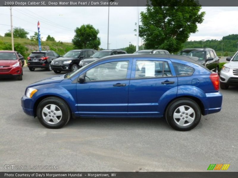Deep Water Blue Pearl / Dark Slate Gray 2009 Dodge Caliber SE