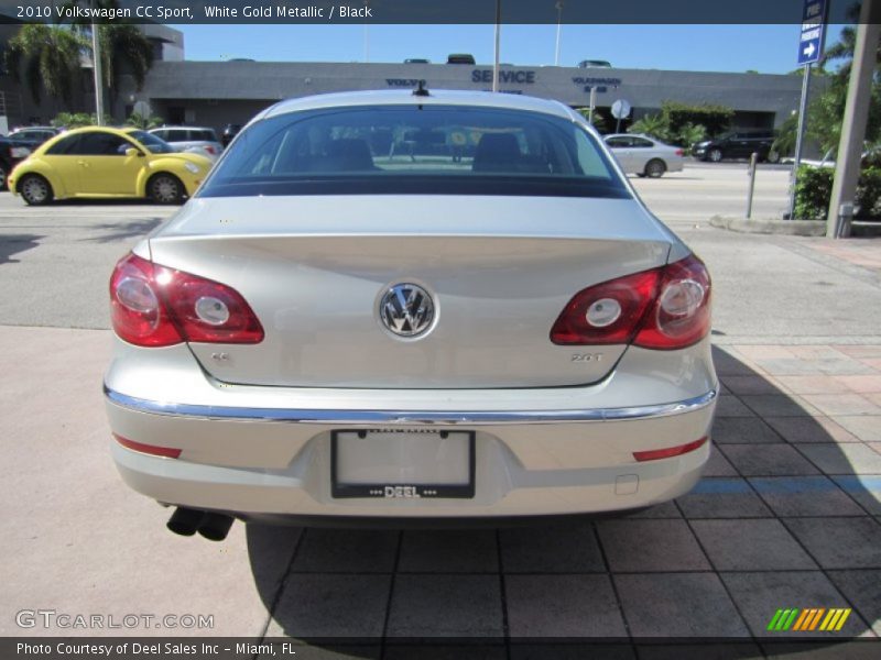 White Gold Metallic / Black 2010 Volkswagen CC Sport