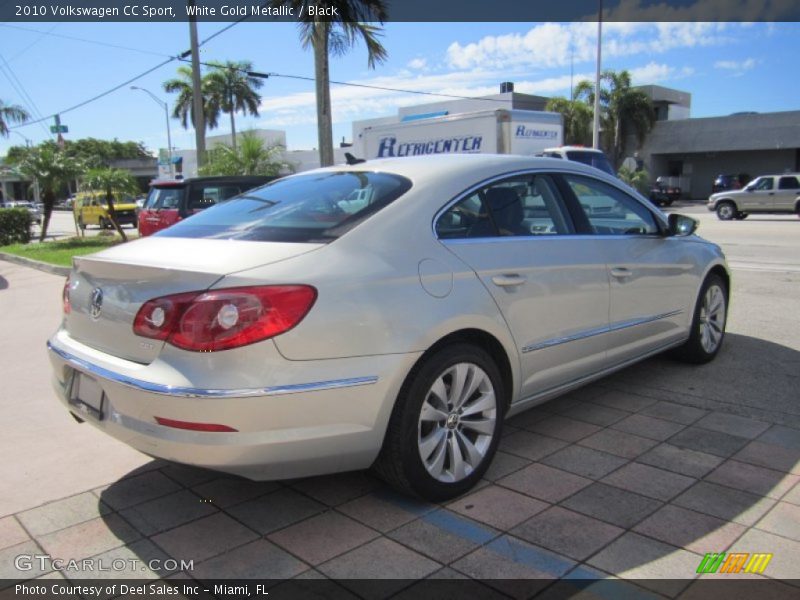 White Gold Metallic / Black 2010 Volkswagen CC Sport