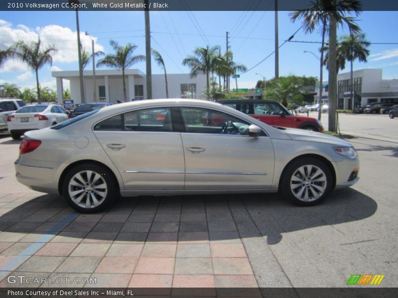 White Gold Metallic / Black 2010 Volkswagen CC Sport