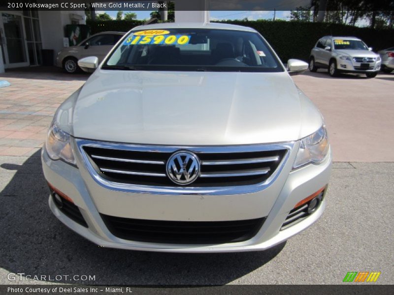 White Gold Metallic / Black 2010 Volkswagen CC Sport