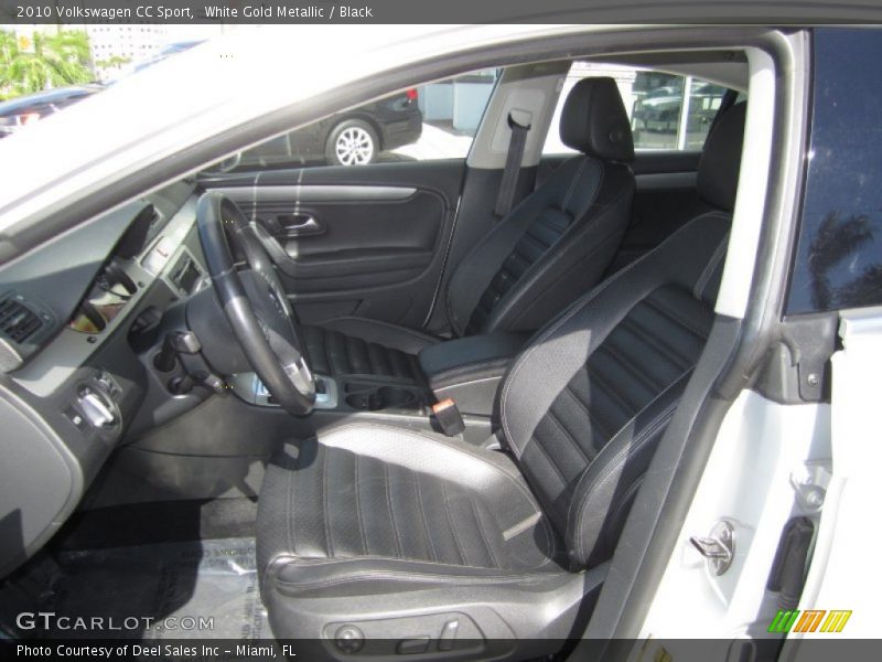 White Gold Metallic / Black 2010 Volkswagen CC Sport