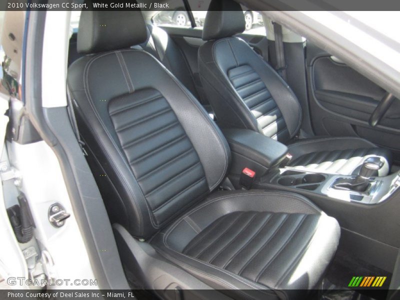 White Gold Metallic / Black 2010 Volkswagen CC Sport